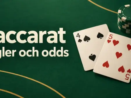 Baccarat regler – så spelar du och vilka odds gäller