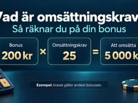 Vad är omsättningskrav? Så räknar du ut kravet på din bonus