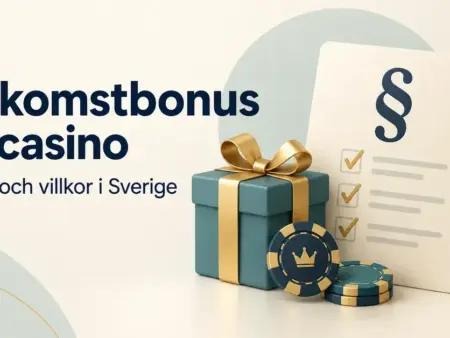 Välkomstbonus på casino – regler och vad som gäller i Sverige