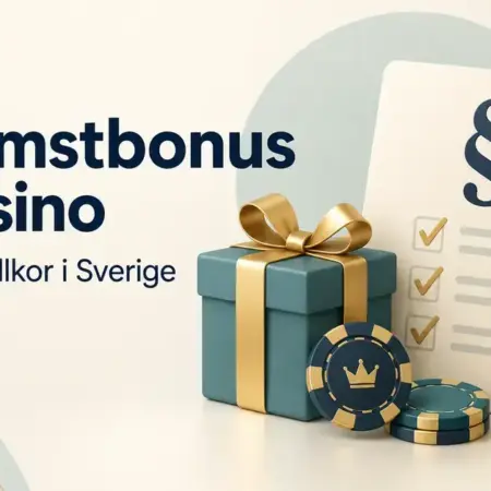 Välkomstbonus på casino – regler och vad som gäller i Sverige